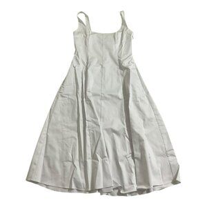 Club Monaco Wide Neck Panel White Dress Womens Size 6 NWT $198 MSRP